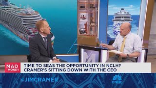 Norwegian Cruise Line CEO Harry Sommer sits down with Jim Cramer [upl. by Cheatham49]