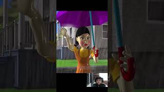 Squid Game Makeup Harley Quinn Cut Wooden Bridge Troll Miss T and Neighbor shortsvideo [upl. by Leruj]