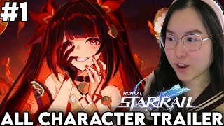 NONGAMER WATCHES ALL HONKAI STAR RAIL CHARACTER TRAILERS FOR THE FIRST TIME SPARKLE ROBIN etc [upl. by Arrekahs]