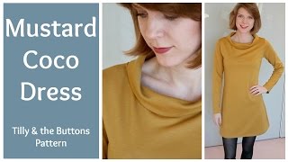 Sew and Tell Mustard Coco Dress [upl. by Aleiram330]