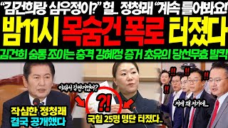 quot당선되면 김건희가 46억을quot quot뭐라고요quot 밤11시 김건희 숨통 조이는 충격적 녹취록 결국 터졌다 quot당장 막으라고quot 고함에도 울려퍼진 영상 국힘도 손절한 진짜 이유ㄷㄷ [upl. by Wendt]