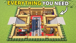 ⛏️ Minecraft  ULTIMATE Underground House 🏡  Build Tutorial for Survival [upl. by Anyaled]