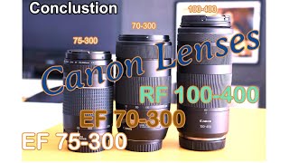 Canon lenses  RF 100400 EF 75300 EF 70300 canon canonr10 canonlens lenses [upl. by Turtle376]