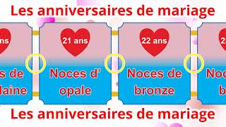 Les anniversaires de mariage [upl. by Eseilenna742]