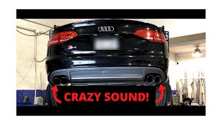 Crazy Audi S4 Exhaust [upl. by Keverne407]