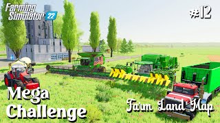 Harvesting 236000L COTTON and SOYBEANS  Flat Map 12  Farm Land  Farming Simulator 22 [upl. by Ikairik]