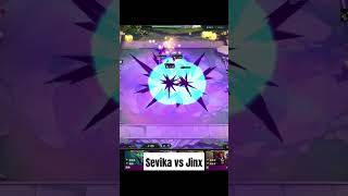 Sevika vs Jinx tft leagueoflegends teamfighttactics 3star sevika Jinx [upl. by Raybourne]