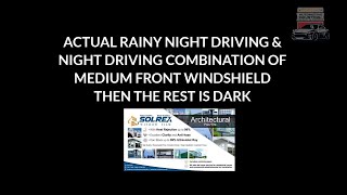 nano ceramic tint solrex night driving amprainy night driving videos [upl. by Niltiak]