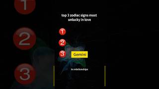 Zodiac Signs most Unlucky in Love youtube shortsvideo shorts youtubeshorts astrology gemini [upl. by Yale]