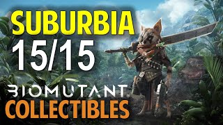 Suburbia All Area Objectives amp Superb Loot  Biomutant Collectibles Location Guide [upl. by Tound628]