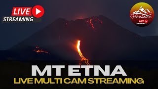 REPLAY🔴 Live Mt Etna Eruption Watch  RealTime  Multi Cam [upl. by Plank741]