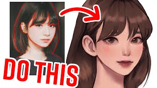 DO THIS TO DRAW PORTRAITS [upl. by Aisiram735]