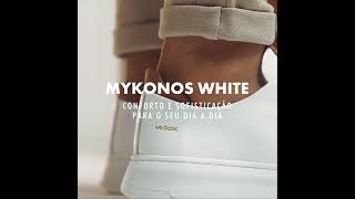 Tênis Branco em Couro Mykonos White 30 [upl. by Zetram]