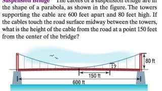 Trig and Suspension Bridge with parabolas [upl. by Aronel]