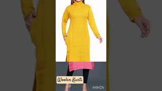 Woolen kurti  DM to buy  free delivery  COD fashion winter [upl. by Loram]