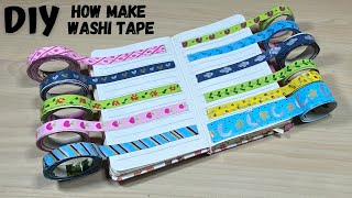 How to make Washi tape for School Journal  DIY washi tape  DIY school supplies  DIY Stickers [upl. by Nahsar]