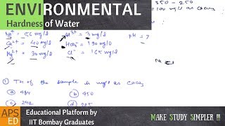 Hardness of Water  Solved Examples  Environmental Engineering [upl. by Lambart600]