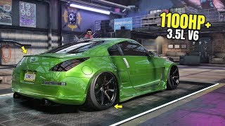 Need for Speed Heat Gameplay  1100HP NISSAN 350Z Customization  Max Build 400 [upl. by Yregerg]