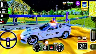 POLICE CAR CHASE COP SIM DACIA VOLKSWAGEN FORD BMW TRANSPORTING TRAILERS POLICE CAR SIMULATOR3 [upl. by Aihsekin]