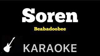 Beabadoobee  Soren  Karaoke Guitar Instrumental [upl. by Charlena]