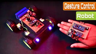 How To Make DIY Arduino Gesture Control Robot At Home Using Radio Module [upl. by Yllier519]