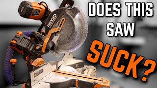 Good Or Bad NEW 12quot Ridgid Dual Bevel Sliding Miter Saw Review 2022 [upl. by Leitnahs]