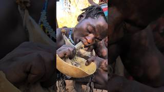 Hadzabe tribe man enjoying his favorite meal today 😋‼️hadzabetribe food [upl. by Yenaj450]