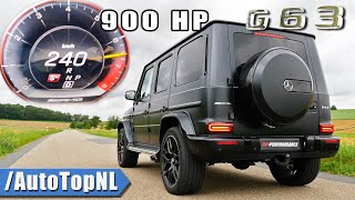 900HP Mercedes AMG G63  100200 amp AKRAPOVIC SOUND by AutoTopNL [upl. by Cardinal]