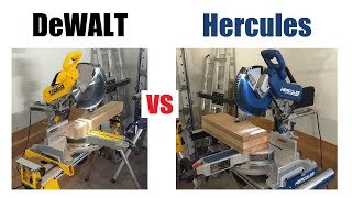 Hercules vs DeWALT Miter Saw Review Harbor Freight Bringing the HEAT [upl. by Aziar648]