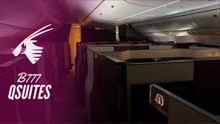 Trip Report  Qatar Airways B777LR QSuites  Doha  Istanbul [upl. by Aivirt]