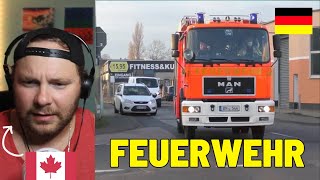 Canadian Reacts to Feuerwehr Emergency services in Pulheim for building fire [upl. by Elvyn]