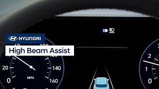 How High Beam Assist Works  Hyundai [upl. by Atteval880]