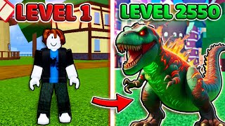 Noob To Max Level with TRex Fruit Lvl 12550 FULL in Blox Fruits [upl. by Ilbert]