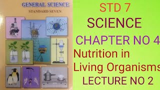 Std 7 Science chapter no4 Nutrition in Living Organisms [upl. by Bluefield]