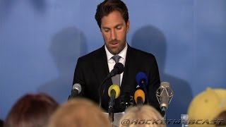 Henrik Lundqvist Exclusive Press Conference in Sweden HD [upl. by Nalod204]