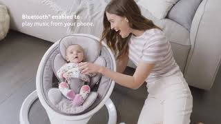 Munchkin Bluetooth Enabled Lightweight Baby Swing Review [upl. by Stolzer763]