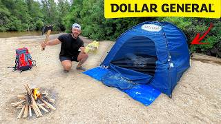 48 Hour Dollar Store 100 CampingSurvival Challenge [upl. by December]