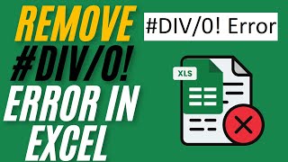 How To Remove DIV0 Error In Excel [upl. by Thagard594]