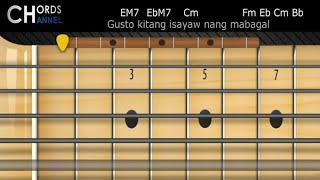 Mabagal Bass Cover with Chords  Daniel amp Moira [upl. by Llerrot]