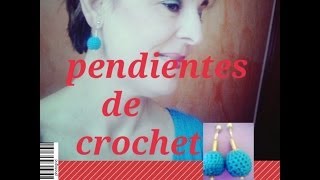 COMO HACER UNOS PENDIENTES DE CROCHET Y ZAMAK [upl. by Adyht909]