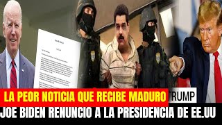 Nicolás Maduro FUE SORPRENDIDO  HOY RENUNCIO JOE BIDEN SE ACABO EL TIEMPO DE MADURO  MARIA CORINA [upl. by Eveam]