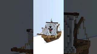 How to build a Pirate Ship in Minecraft shorts [upl. by Dag370]