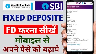 SBI online FD कैसे करें  How to do fixed deposit in online sbi  Net Banking से FD कैसे करें [upl. by Anne-Marie]