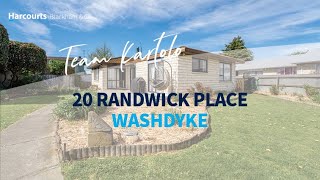 20 Randwick Place Washdyke  Team Kartolo [upl. by Stambaugh]