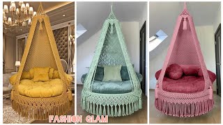 Macrame Hanging Swing ChairMacrame Hammock Indoor Swing Chairs Style [upl. by Mandelbaum549]