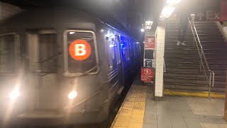 B Train Arriving at 14th Street 8th Ave 052924 [upl. by Llednov]