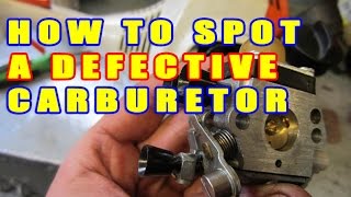 How To Spot A Defective Carburetor [upl. by Thayer]