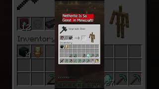 How To Upgrade Diamond Tools To Netherite in Minecraft minecraft shorts [upl. by Ennayt379]