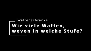 Waffenschränke und die Sicherheitsstufen [upl. by Fotina]