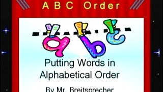 Putting Words in Alphabetical Order Its EASY [upl. by Adilem]